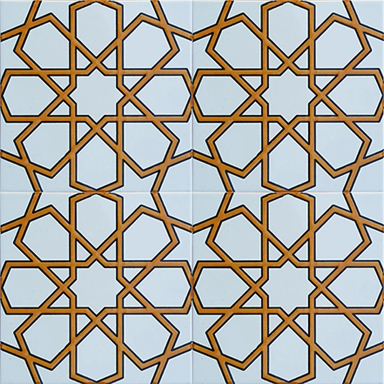 20x20 cm Çini Karo D-89 HARDAL